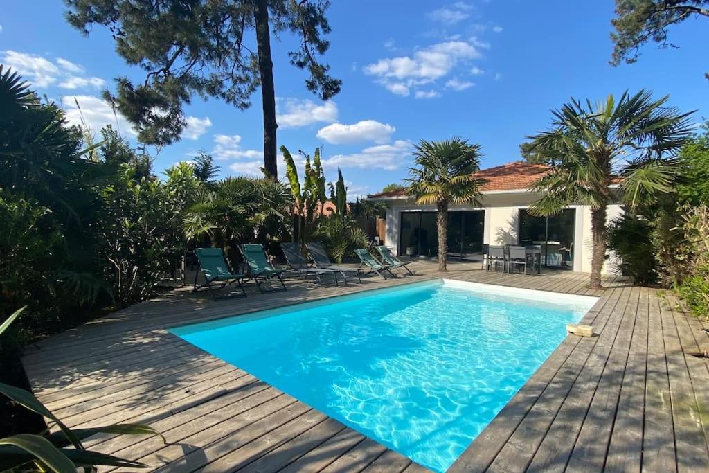 Villa Arcachon 12 Pers Avec Piscine Chauffee 1 Mai Au 30 Sept 外观 照片