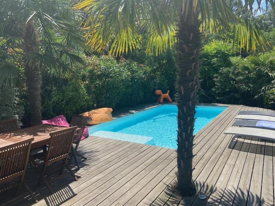 Villa Arcachon 12 Pers Avec Piscine Chauffee 1 Mai Au 30 Sept 外观 照片