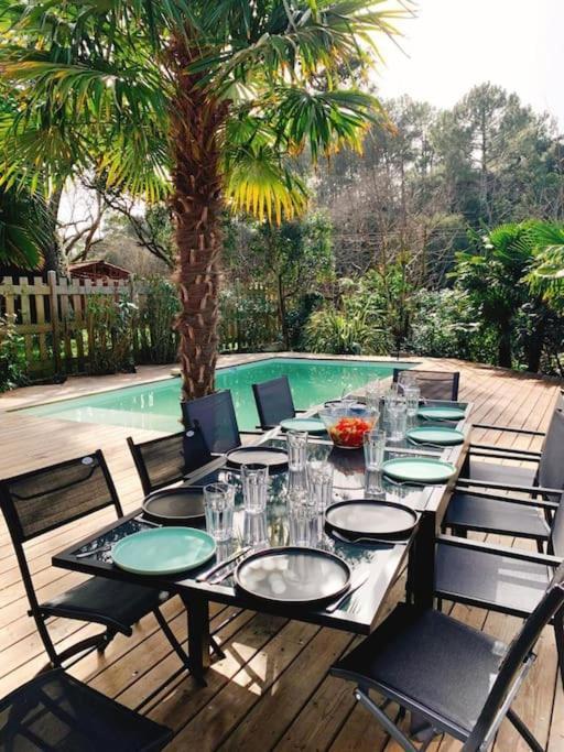 Villa Arcachon 12 Pers Avec Piscine Chauffee 1 Mai Au 30 Sept 外观 照片
